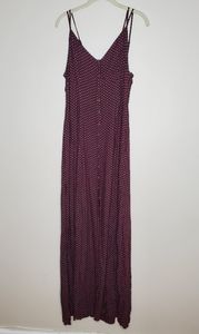 AE Strappy Button-front Maxi Dress